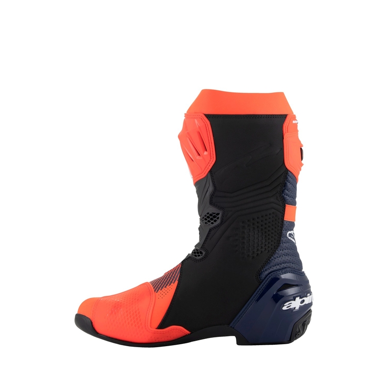 Alpinestars Supertech R Vented rajoitettu painos MM93 Marc Marquez fluo punainen-sininen-musta moottoripyöräsaappaat