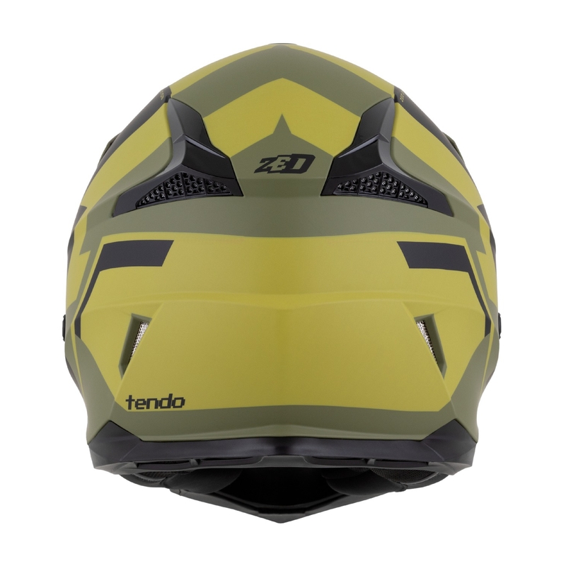 Motocross kypärä ZED X1.9 Tendo tummanvihreä-vaaleanvihreä