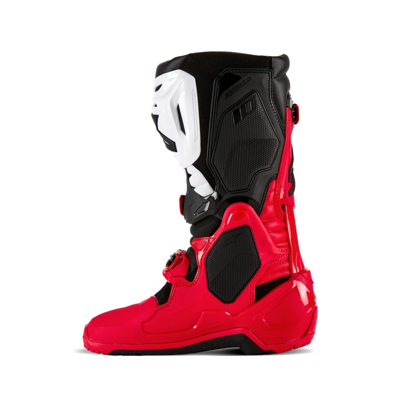Alpinestars Tech 10 Enduro punainen-musta-valkoinen moottoripyörä saappaat