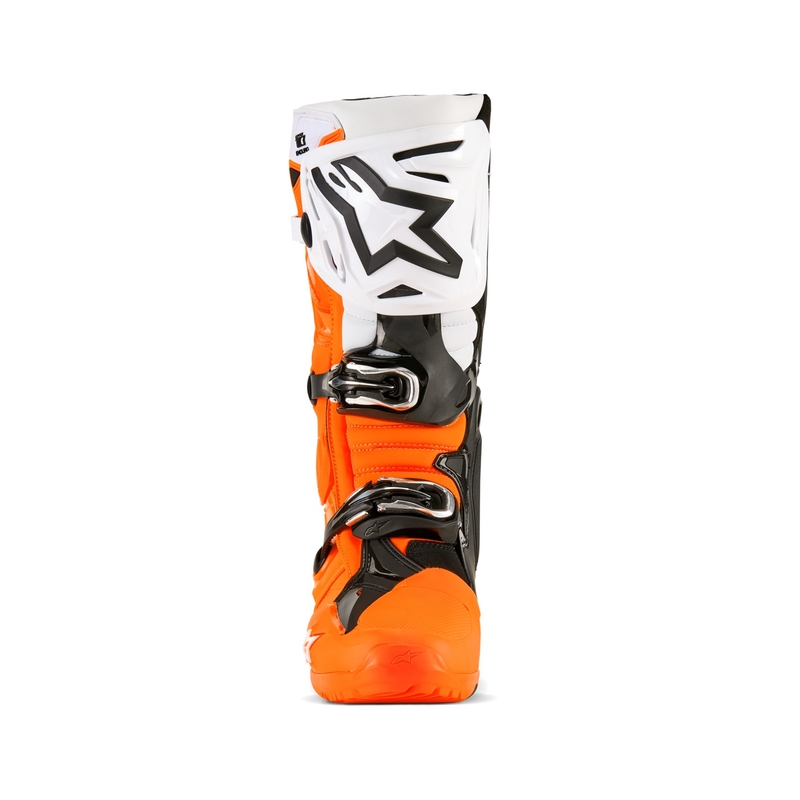 Alpinestars Tech 10 Enduro fluo oranssi-musta-valkoinen moottoripyörä saappaat