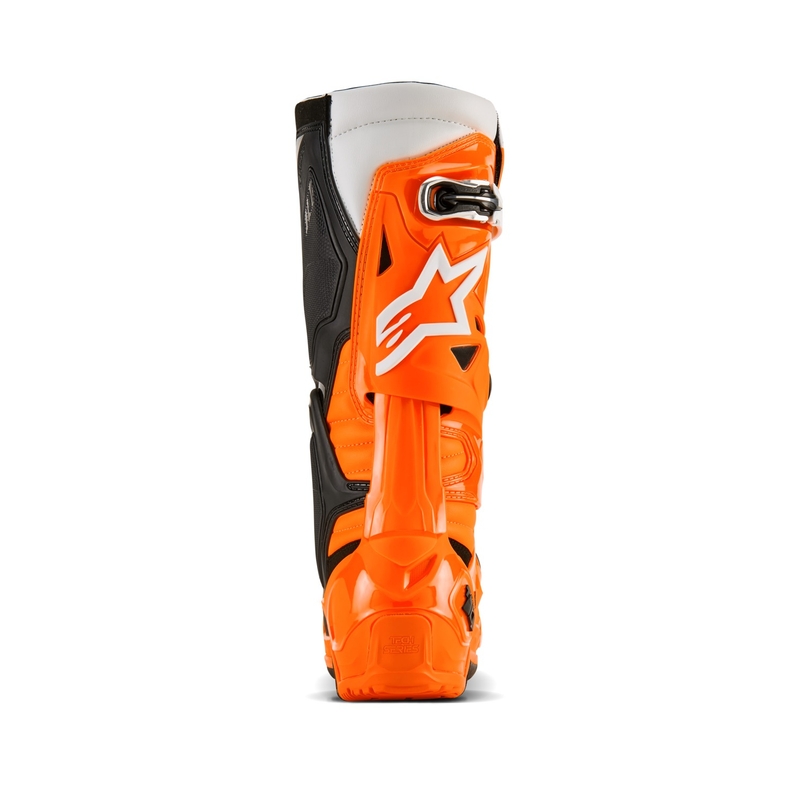 Alpinestars Tech 10 Enduro fluo oranssi-musta-valkoinen moottoripyörä saappaat
