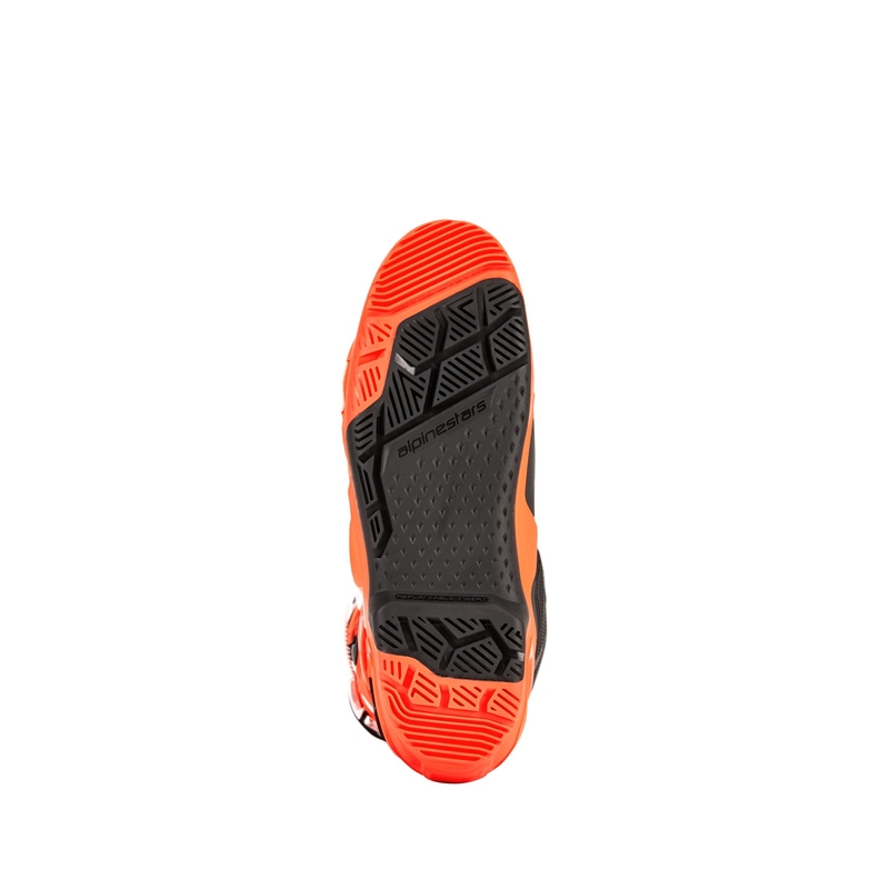 Alpinestars Tech 10 Enduro fluo oranssi-musta-valkoinen moottoripyörä saappaat