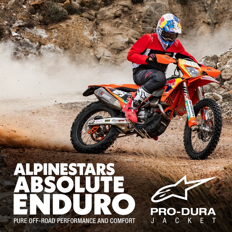 Alpinestars PRO-Dura musta-puna-valkoinen takki