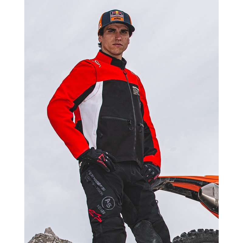 Alpinestars PRO-Dura musta-puna-valkoinen takki