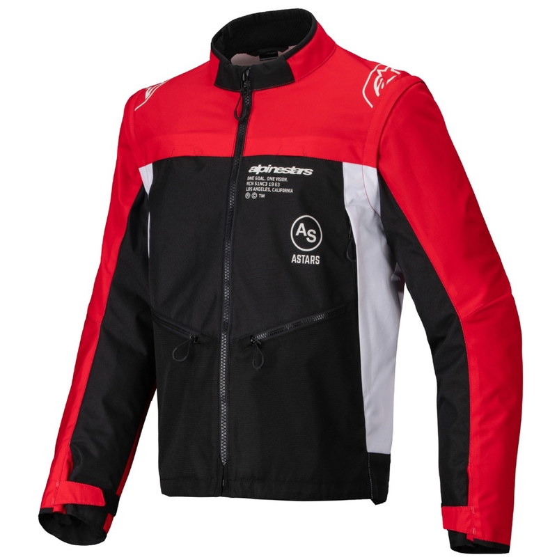 Alpinestars PRO-Dura musta-puna-valkoinen takki