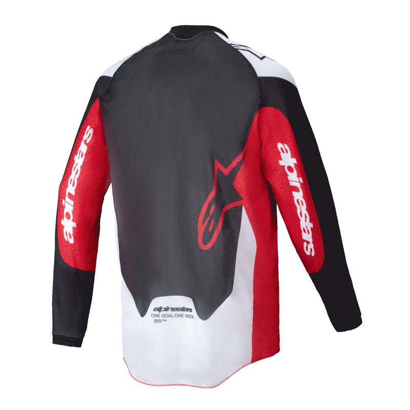 Alpinestars PRO-Dura motocross paita musta-punainen-valkoinen