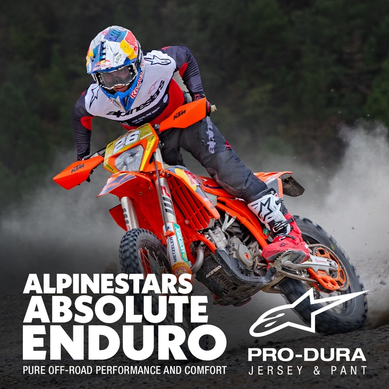 Alpinestars PRO-Dura motocross paita musta-punainen-valkoinen