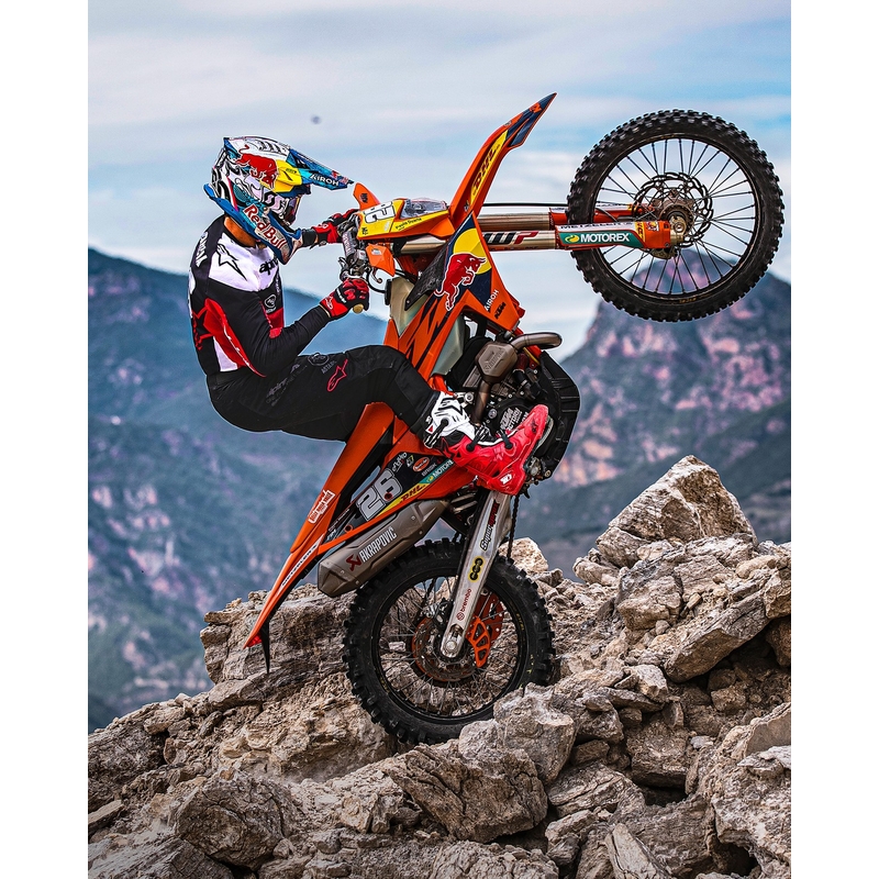 Alpinestars PRO-Dura motocross paita musta-punainen-valkoinen