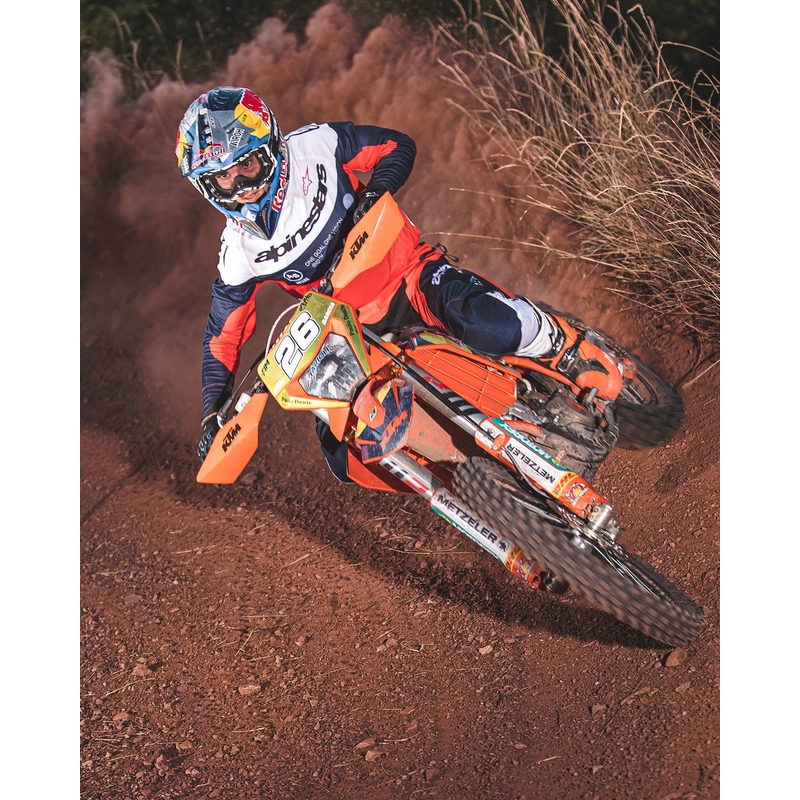 Alpinestars PRO-Dura Motocross-housut sini-oranssi-valkoiset