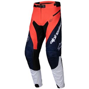 Alpinestars PRO-Dura Motocross-housut sini-oranssi-valkoiset