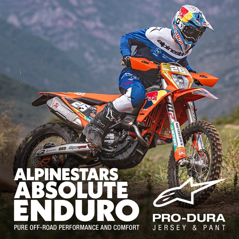 Alpinestars PRO-Dura Motocross-housut sininen ja valkoinen