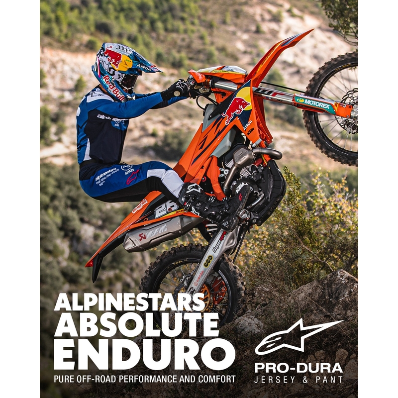 Alpinestars PRO-Dura Motocross-housut sininen ja valkoinen