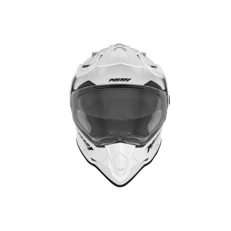 Enduro kypärä NOX N312 helmiäisvalkoinen