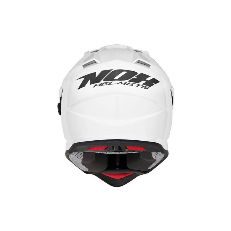 Enduro kypärä NOX N312 helmiäisvalkoinen