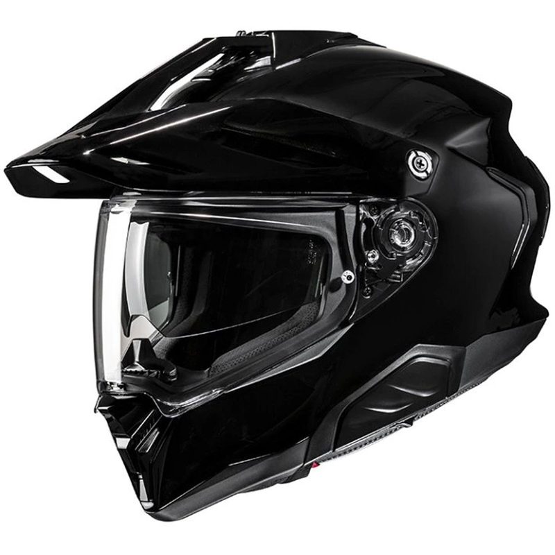 Enduro moottoripyöräily kypärä HJC RPHA 60 Solid musta kiiltävä musta