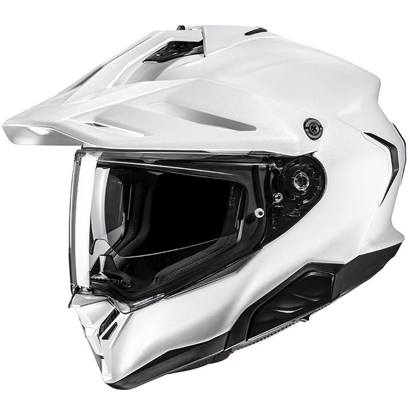 Enduro moottoripyöräily kypärä HJC RPHA 60 Solid pearl white