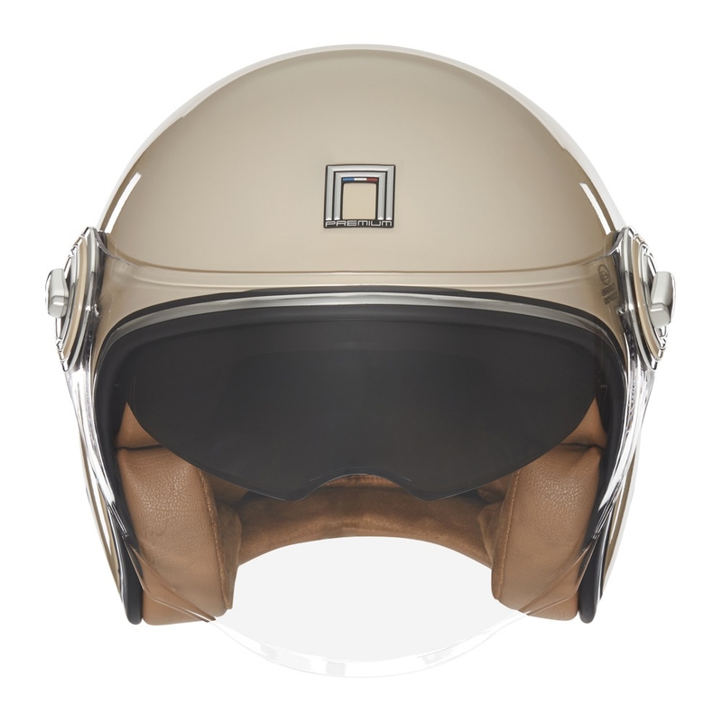 Avoin moottoripyöräilykypärä NOX PREMIUM Heritage beige