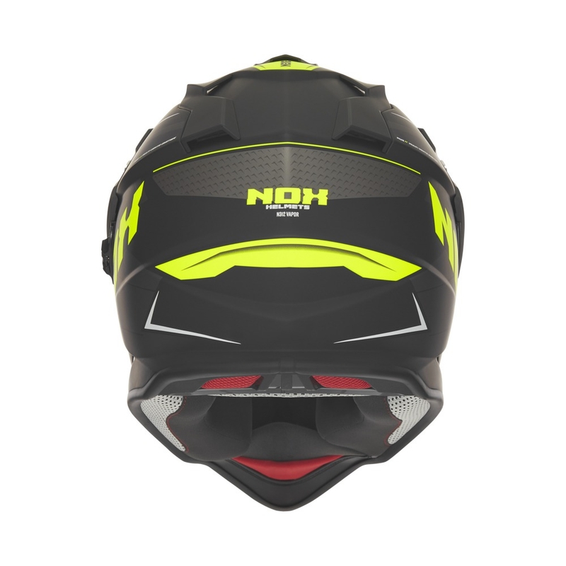 Enduro helma na motorku NOX N312 Vapor matná černo-žlutá