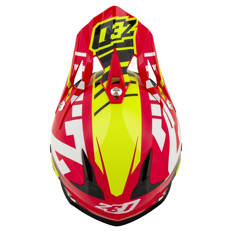 Motocross kypärä moottoripyörälle ZED X1.9 Targa punainen-fluo keltainen-musta-valkoinen