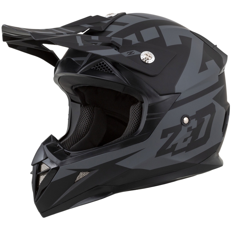 Motocross kypärä moottoripyörälle ZED X1.9 Targa matta harmaa-musta