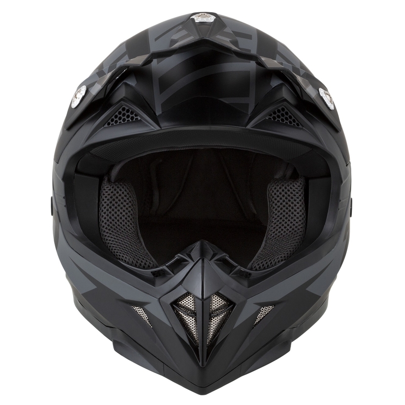 Lasten motocross kypärä moottoripyörään ZED X1.9D Targa matta harmaa-musta