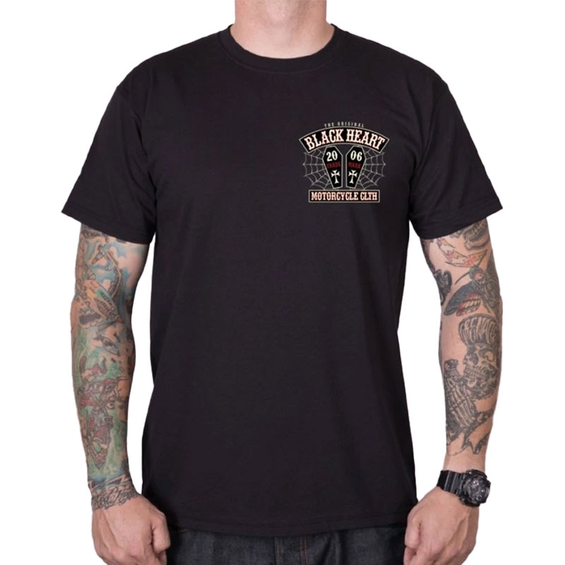 T-paita Black Heart Coffin musta