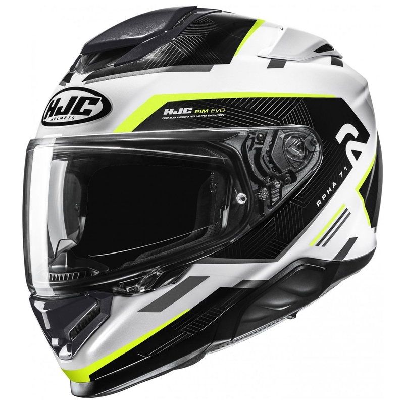 Integrální helma na motorku HJC RPHA 71 Ellon MC3H bílo-černo-fluo žlutá výprodej