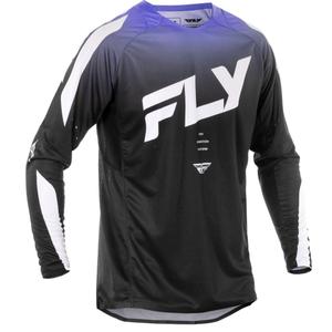 Motocross pelipaita FLY Racing Evolution musta-valkoinen-violetti