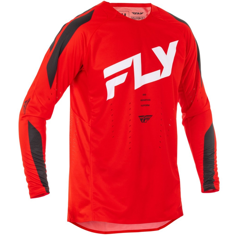 Motocross pelipaita FLY Racing Evolution punainen-valko-musta