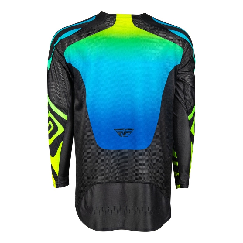 Motocross pelipaita FLY Racing Evolution musta-sininen-fluokokeltainen