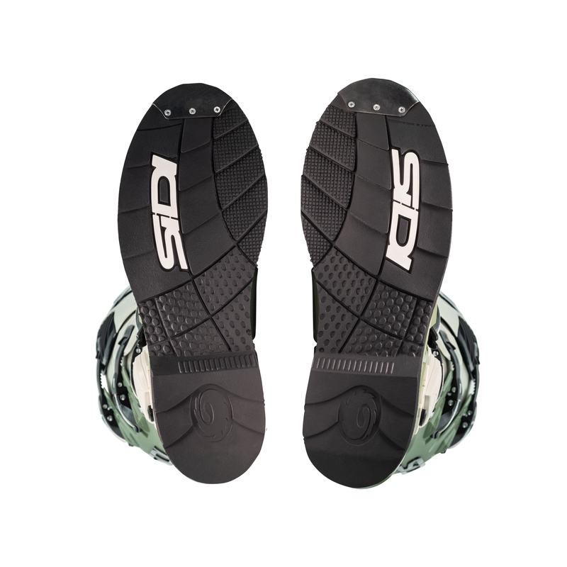 SiDi Crossfire 3 moottoripyöräsaappaat vihreä-beige