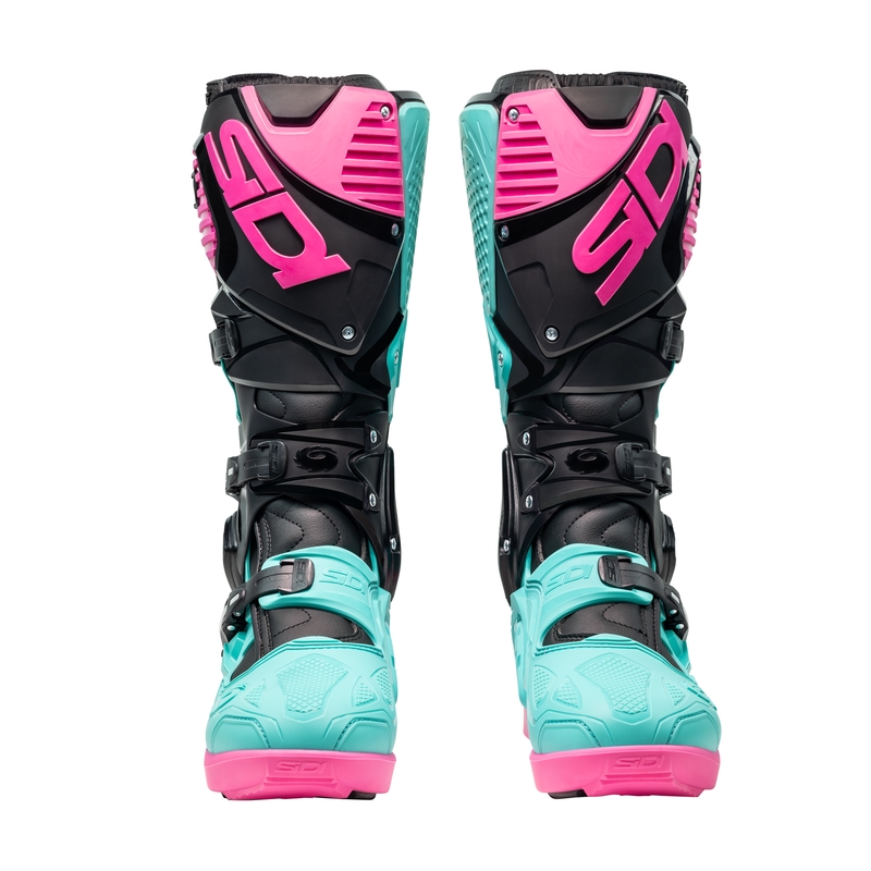SiDi Crossfire 3 SRS Musta-Mint-Pink Moottoripyöräilykengät