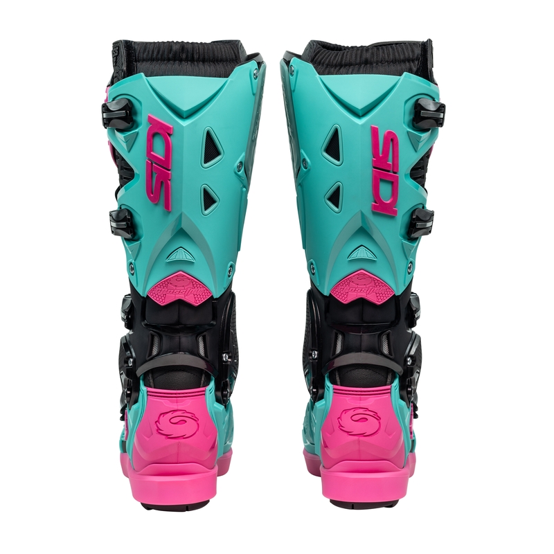 SiDi Crossfire 3 SRS Musta-Mint-Pink Moottoripyöräilykengät
