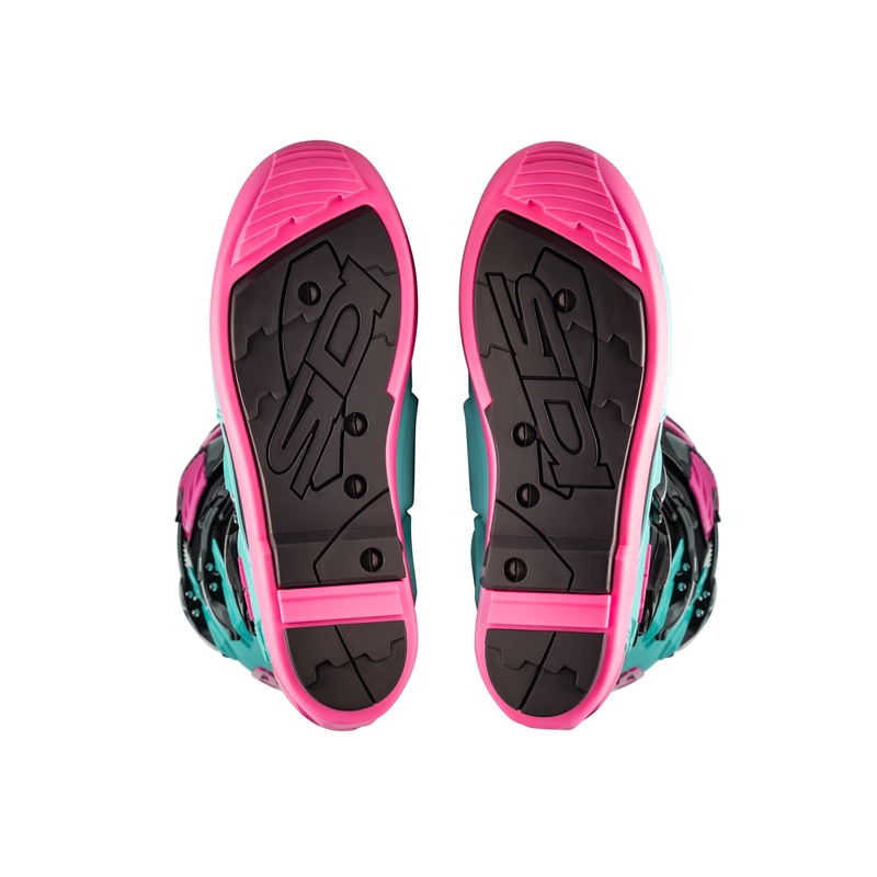 SiDi Crossfire 3 SRS Musta-Mint-Pink Moottoripyöräilykengät