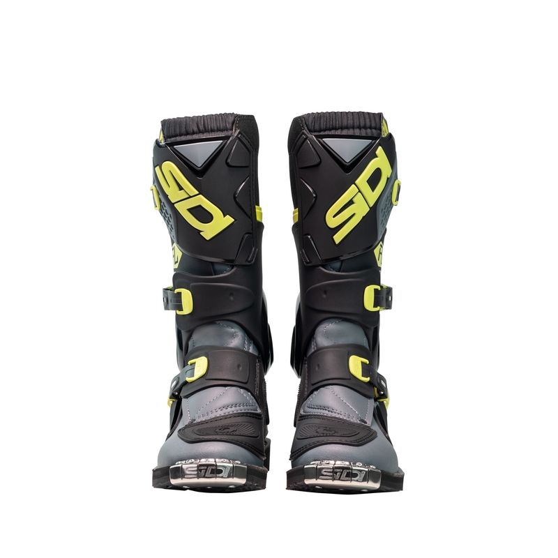 Lasten motocross-kengät SiDi Flame musta-keltainen