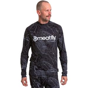 Miesten lämpö t-paita Meatfly Avery mustavalkoinen