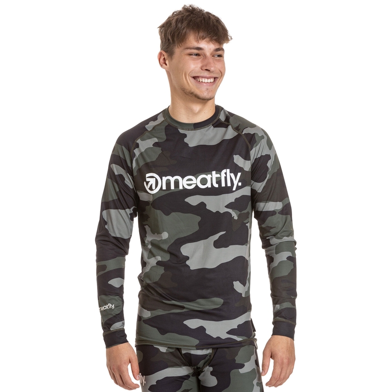 Miesten lämpö t-paita Meatfly Avery camo