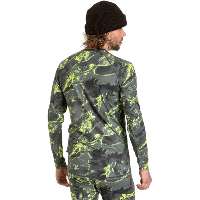 Miesten lämpö t-paita Meatfly Avery sinivihreä camo