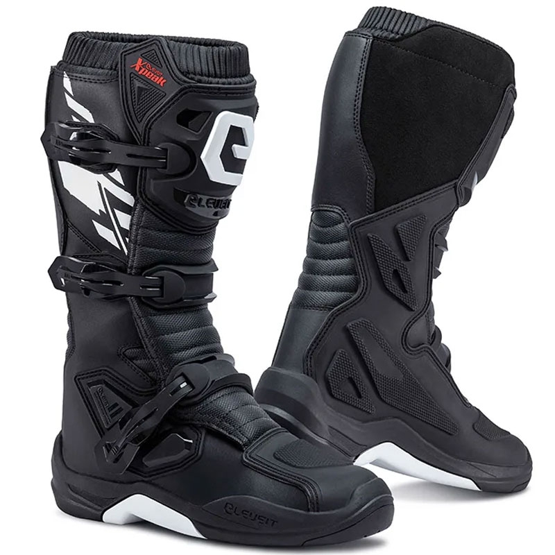 Eleveit X-Peak Motocross saappaat Musta