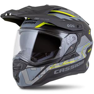Enduro kypärä Cassida Road Runner TechniX matta harmaa-musta-fluo keltainen