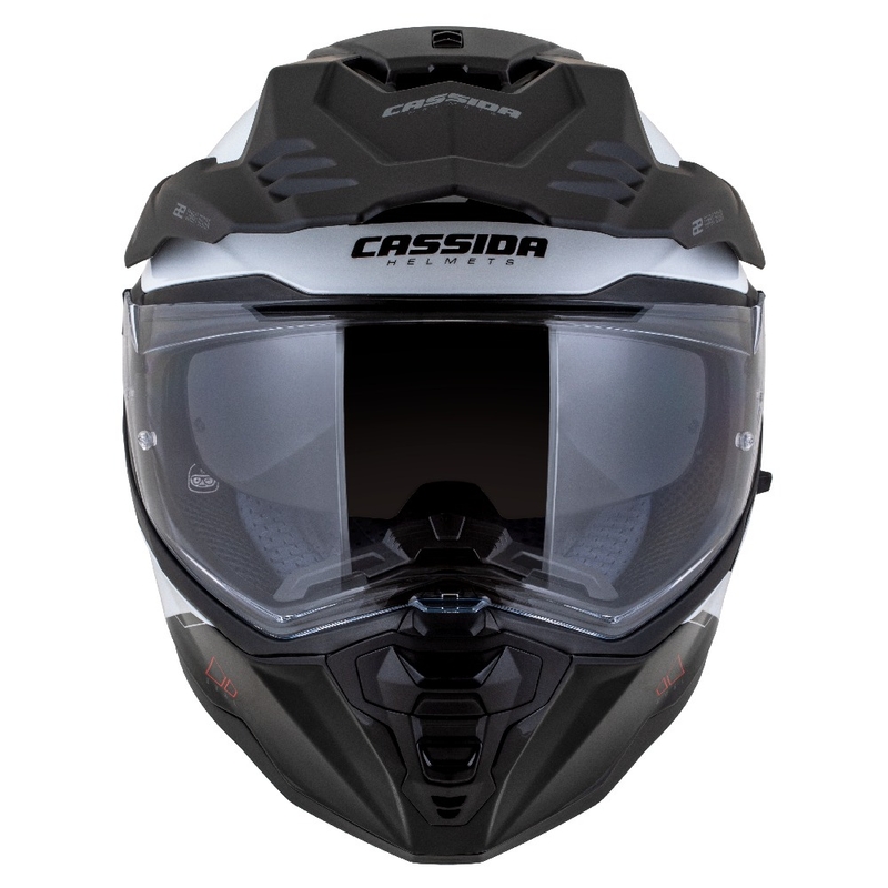 Enduro kypärä Cassida Road Runner Dual valkoinen-musta
