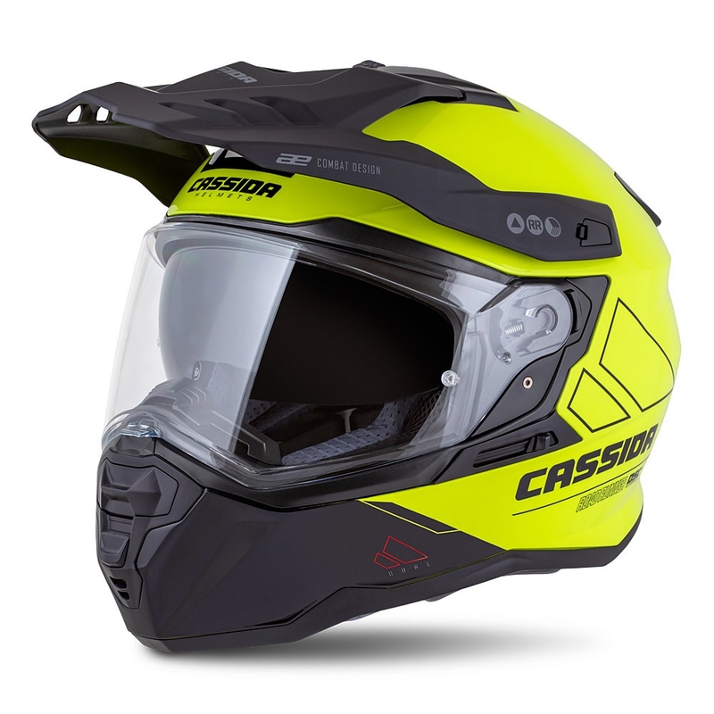 Enduro kypärä Cassida Road Runner Dual fluo keltainen-musta