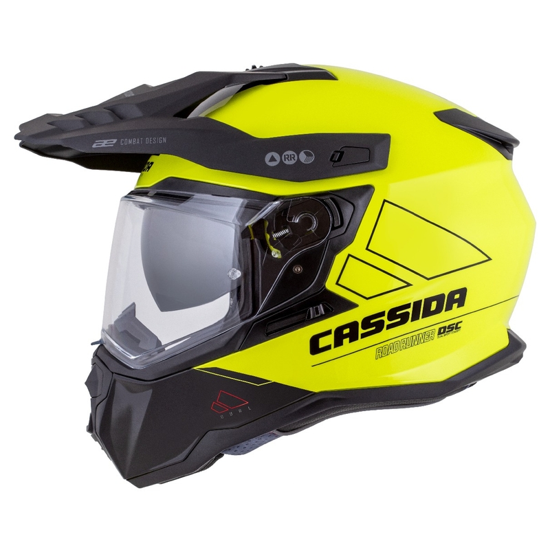 Enduro kypärä Cassida Road Runner Dual fluo keltainen-musta