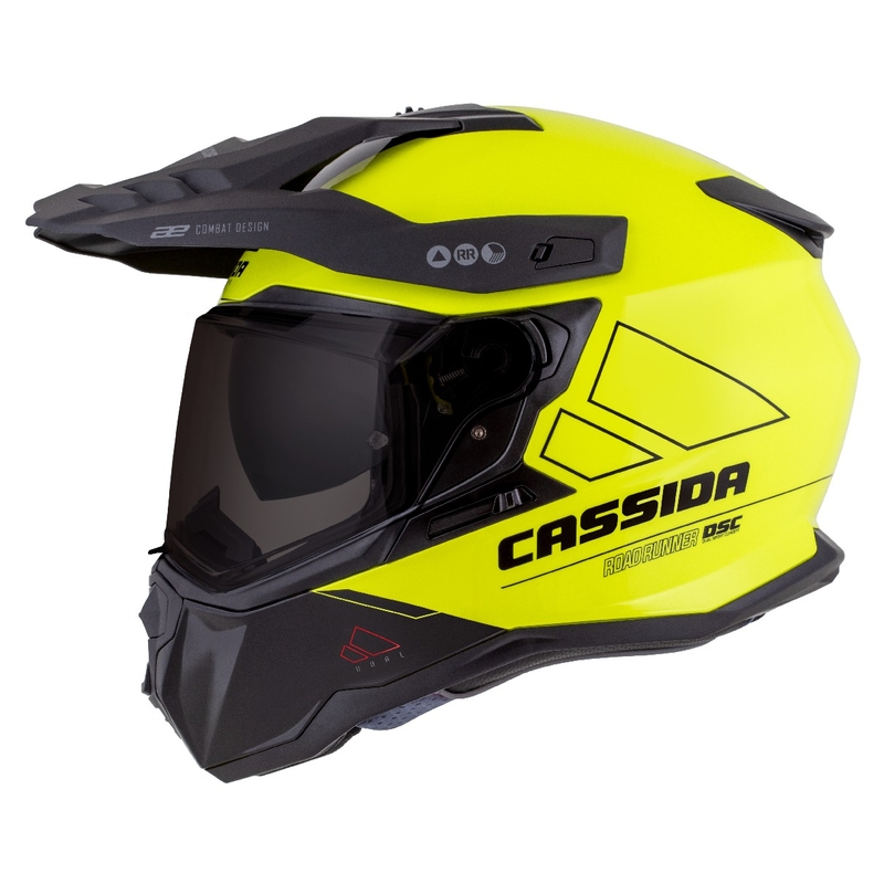 Enduro kypärä Cassida Road Runner Dual fluo keltainen-musta