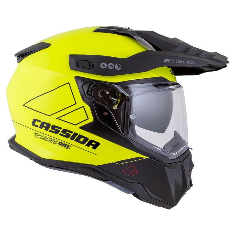 Enduro kypärä Cassida Road Runner Dual fluo keltainen-musta