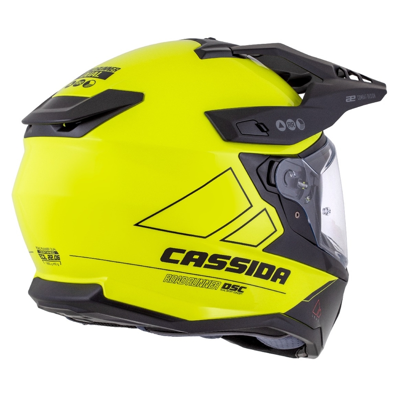Enduro kypärä Cassida Road Runner Dual fluo keltainen-musta