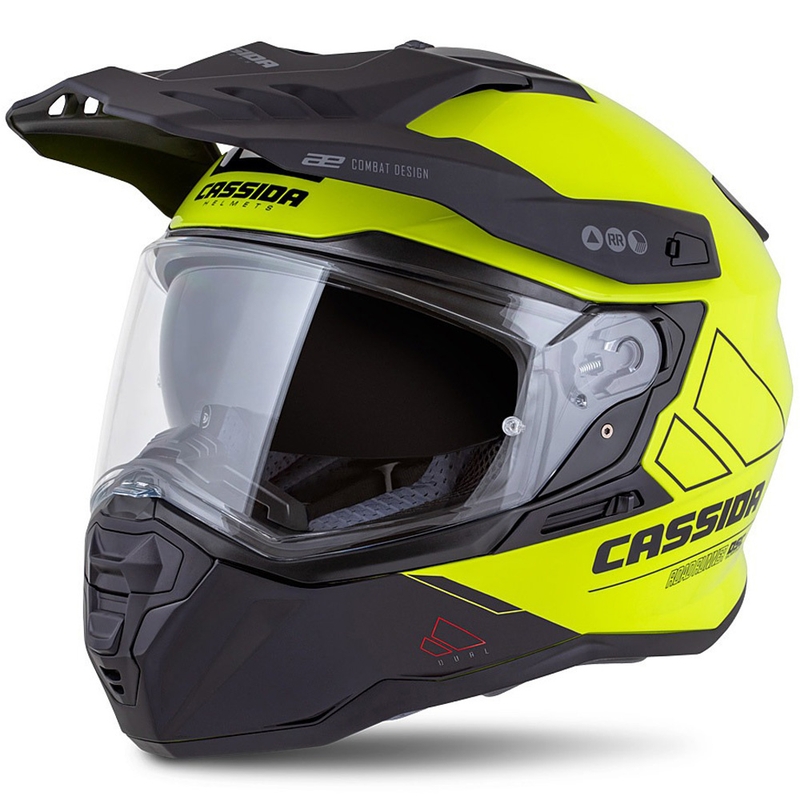 Enduro kypärä Cassida Road Runner Dual fluo keltainen-musta