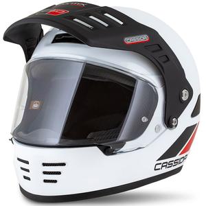 Enduro kypärä Cassida FormX FlatOut valkoinen-musta-punainen