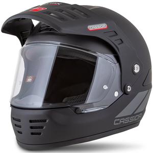 Enduro kypärä Cassida FormX FlatOut mattamusta-tummanharmaa