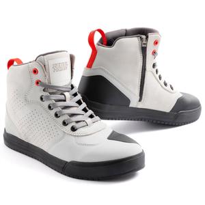 Rebelhorn Spike Harmaa nahkaiset moottoripyöräsaappaat Moottoripyöräsaappaat